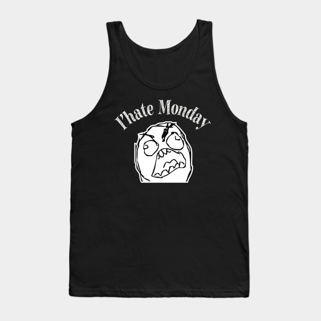 I'hate Monday t-shirt Tank Top by adouniss